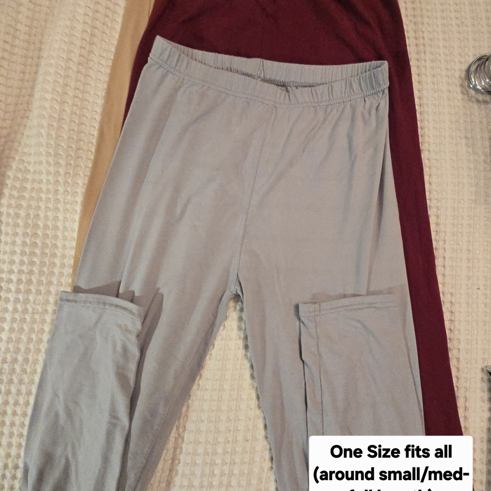 Gray Leggings with Pockets